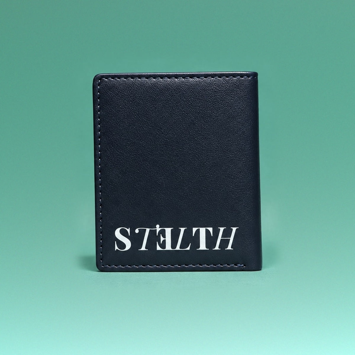 Macbeth pocket organizer(wallet), back view with Stelth logo