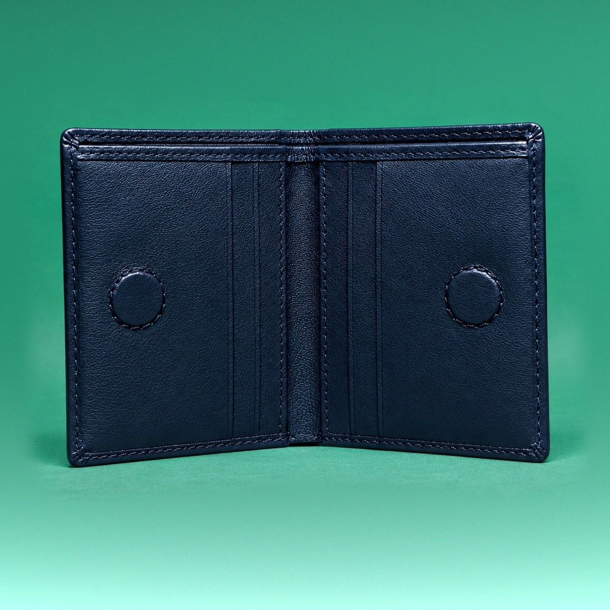Macbeth pocket organizer(wallet), open view showing card slots